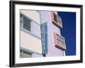 Starlite Hotel, Ocean Drive, Art Deco District, Miami Beach, South Beach, Miami, Florida, USA-Fraser Hall-Framed Photographic Print