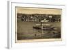 Starnberger See, Dampfer Bavaria in Fahrt, Ort-null-Framed Giclee Print