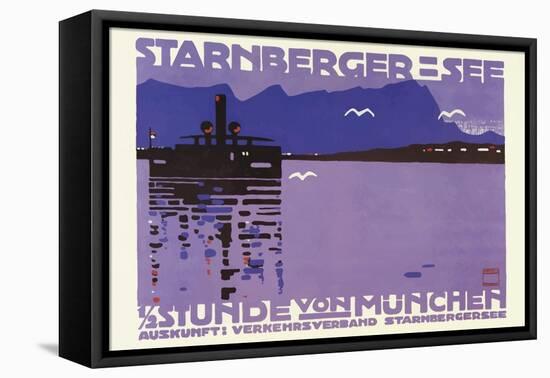 Starnberger See-null-Framed Stretched Canvas