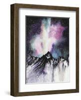 Starruption Galaxy Landscape-Michelle Faber-Framed Giclee Print