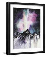 Starruption Galaxy Landscape-Michelle Faber-Framed Giclee Print