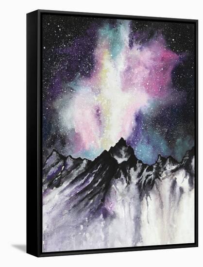 Starruption Galaxy Landscape-Michelle Faber-Framed Stretched Canvas