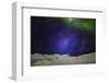 Starry Evening with the Aurora Borealis or Northern Lights and the Milky Way Galaxy, Abisko-null-Framed Photographic Print