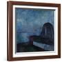 Starry Night 1893-Edvard Munch-Framed Premium Giclee Print