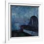 Starry Night 1893-Edvard Munch-Framed Premium Giclee Print