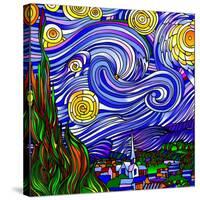 Starry Night 1-Howie Green-Stretched Canvas