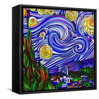 Starry Night 1-Howie Green-Framed Stretched Canvas
