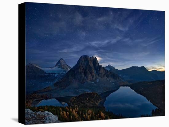 Starry Night at Mount Assiniboine-Yan Zhang-Stretched Canvas