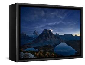 Starry Night at Mount Assiniboine-Yan Zhang-Framed Stretched Canvas