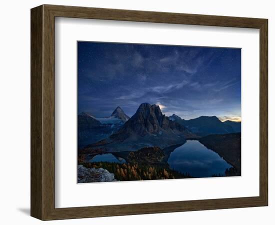 Starry Night at Mount Assiniboine-Yan Zhang-Framed Photographic Print