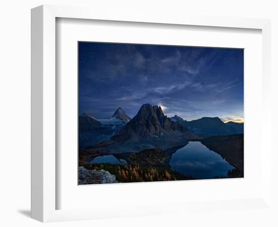 Starry Night at Mount Assiniboine-Yan Zhang-Framed Photographic Print