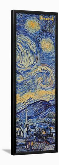 Starry Night, c.1889 (detail)-Vincent van Gogh-Framed Poster