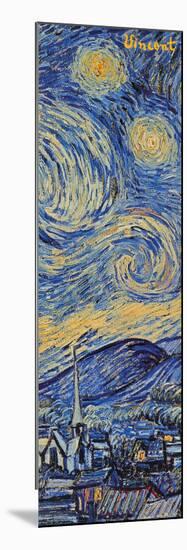 Starry Night, c.1889 (detail)-Vincent van Gogh-Mounted Poster
