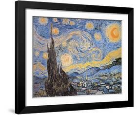 Starry Night, c.1889-Vincent van Gogh-Framed Art Print