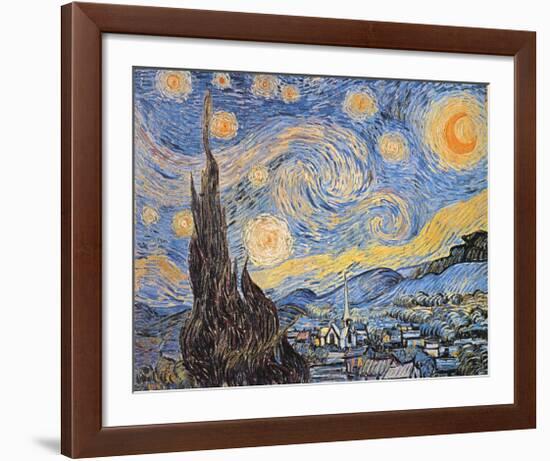 Starry Night, c.1889-Vincent van Gogh-Framed Art Print