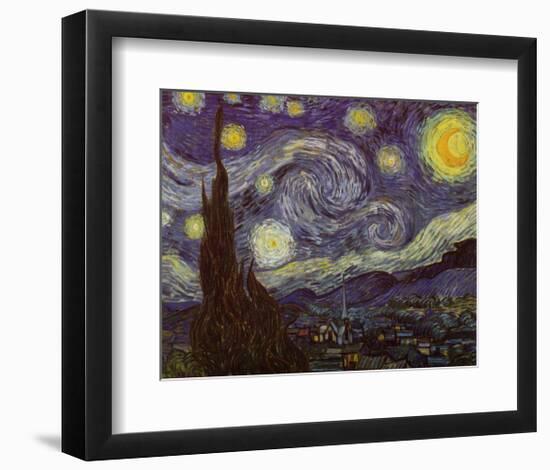 Starry Night, c.1889-Vincent van Gogh-Framed Art Print