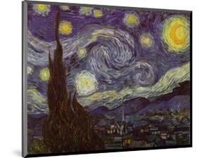 Starry Night, c.1889-Vincent van Gogh-Mounted Art Print