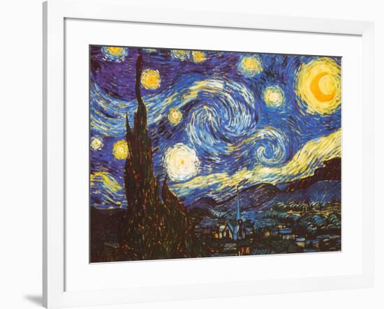 Starry Night, c.1889-Vincent van Gogh-Framed Art Print