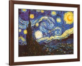 Starry Night, c.1889-Vincent van Gogh-Framed Art Print