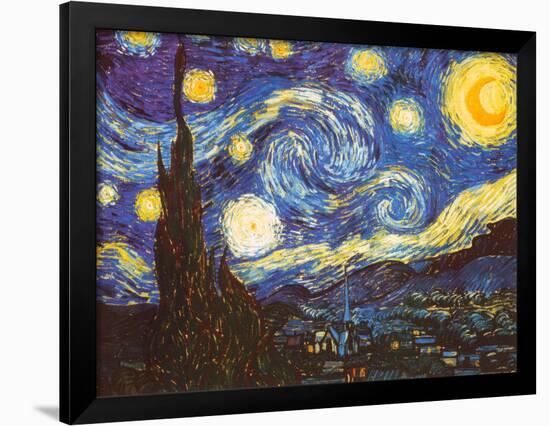 Starry Night, c.1889-Vincent van Gogh-Framed Art Print