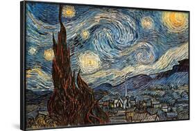 Starry Night, c. 1889-Vincent van Gogh-Framed Poster