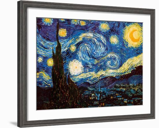 Starry Night, c.1889-Vincent van Gogh-Framed Art Print