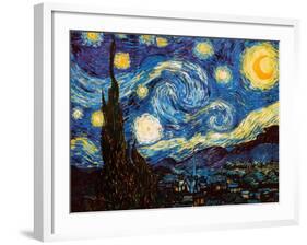 Starry Night, c.1889-Vincent van Gogh-Framed Art Print