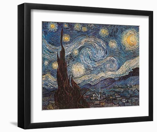 Starry Night, c.1889-Vincent van Gogh-Framed Art Print