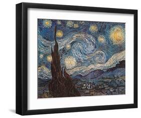 Starry Night, c.1889-Vincent van Gogh-Framed Art Print