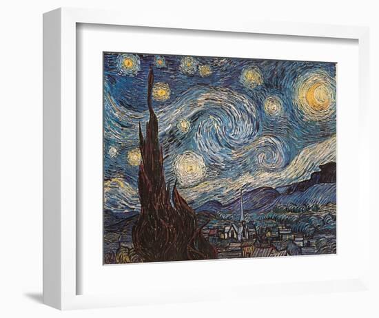 Starry Night, c.1889-Vincent van Gogh-Framed Art Print