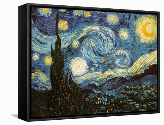Starry Night, c.1889-Vincent van Gogh-Framed Stretched Canvas