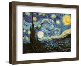 Starry Night, c.1889-Vincent van Gogh-Framed Premium Giclee Print