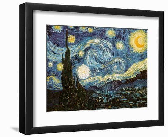 Starry Night, c.1889-Vincent van Gogh-Framed Premium Giclee Print