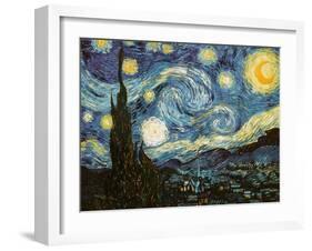 Starry Night, c.1889-Vincent van Gogh-Framed Giclee Print