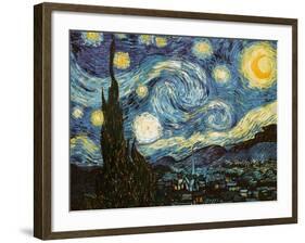 Starry Night, c.1889-Vincent van Gogh-Framed Giclee Print