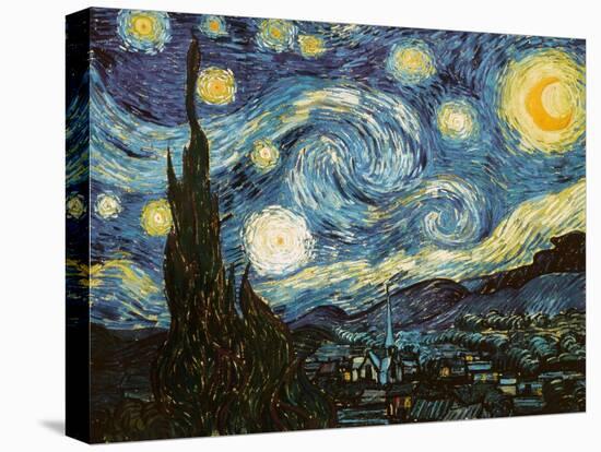 Starry Night, c.1889-Vincent van Gogh-Stretched Canvas