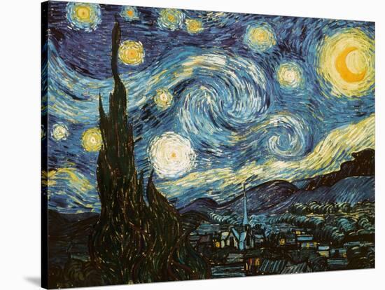 Starry Night, c.1889-Vincent van Gogh-Stretched Canvas