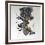 Starry Night Deer-Lauren Moss-Framed Giclee Print