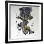 Starry Night Deer-Lauren Moss-Framed Giclee Print