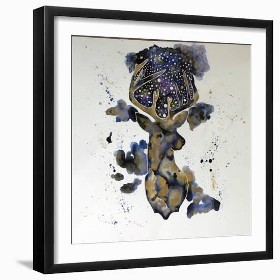 Starry Night Deer-Lauren Moss-Framed Giclee Print