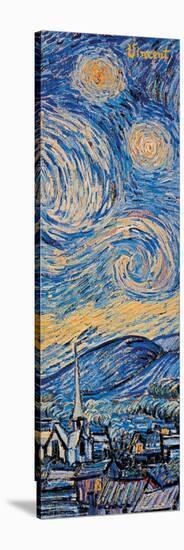 Starry Night (detail)-Vincent van Gogh-Stretched Canvas