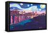 Starry Night in Dresden - Van Gogh Inspirations-Markus Bleichner-Framed Stretched Canvas