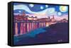 Starry Night in Dresden - Van Gogh Inspirations-Markus Bleichner-Framed Stretched Canvas