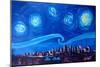 Starry Night in Edmonton Canada - Van Gogh Inspirations-Markus Bleichner-Mounted Art Print