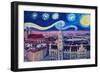 Starry Night In Munich Van Gogh Inspirations-Markus Bleichner-Framed Premium Giclee Print