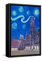 Starry Night In Munich - Van Gogh Inspirations-Markus Bleichner-Framed Stretched Canvas