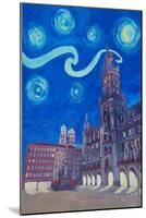 Starry Night In Munich - Van Gogh Inspirations-Markus Bleichner-Mounted Art Print