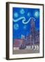 Starry Night In Munich - Van Gogh Inspirations-Markus Bleichner-Framed Art Print