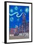 Starry Night In Munich - Van Gogh Inspirations-Markus Bleichner-Framed Art Print