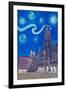 Starry Night In Munich - Van Gogh Inspirations-Markus Bleichner-Framed Art Print